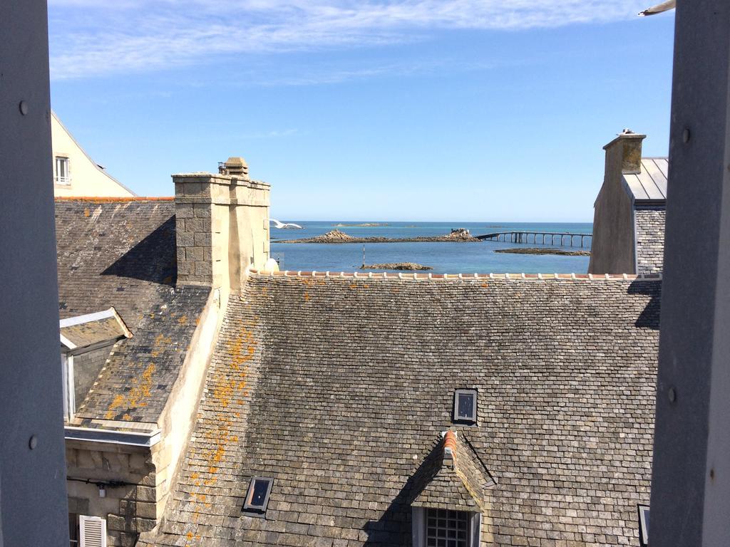 Logis Hotel Les Chardons Bleus Restaurant Le Bistrot De La Mer Roscoff Exteriér fotografie